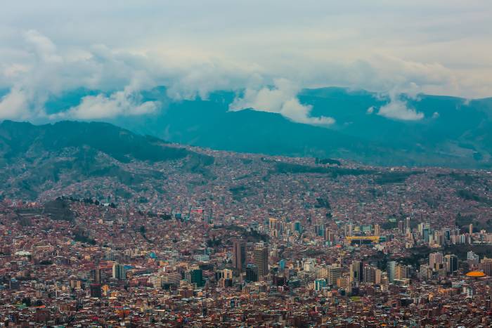 View of La Paz, Bolivia